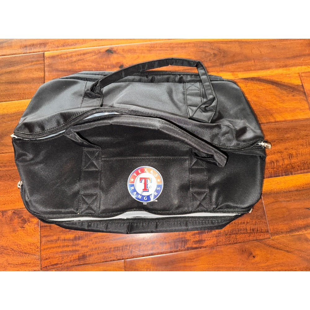 Texas Rangers Black Duffel Bag Travel Carry‎ On Picnic Time